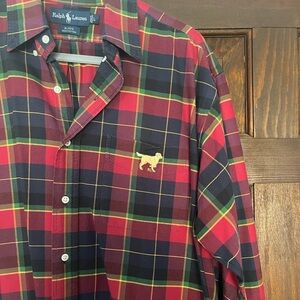 Ralph Lauren Blake Vintage Classic Fit Golden Retriever Oxford Shirt